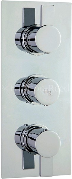 Additional image for Triple Concealed Thermostatic Shower Valve (Chrome).