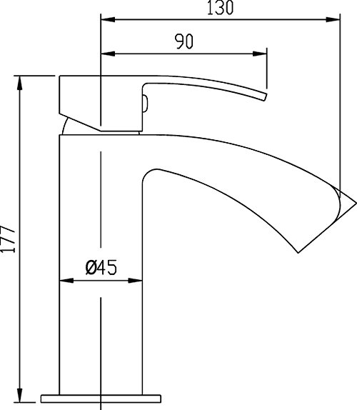 Additional image for Waterfall Basin Faucet (Chrome).