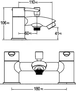 Additional image for Bath Filler Faucet (Chrome).