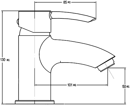 Additional image for Basin Mixer Faucet (Chrome).