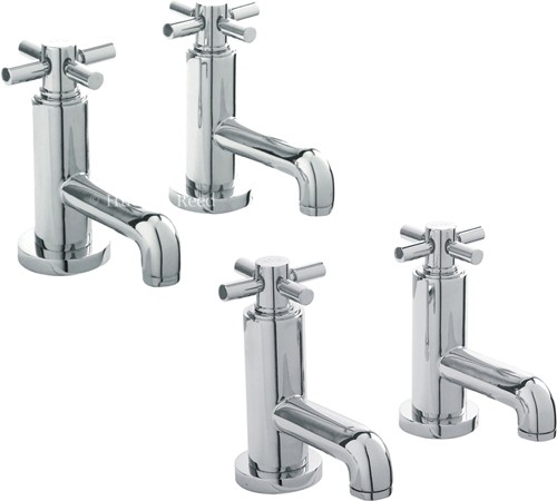 Additional image for Basin & Bath Faucet Set (Chrome).