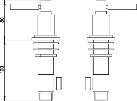 Additional image for Freeflow Bath Filler, Cross Handles With Pop Up Waste.