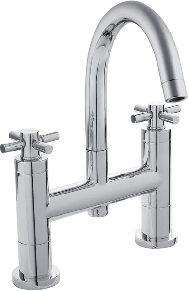 Additional image for Bath Filler Faucet With Small Spout & Cross Handles.