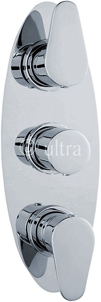 Additional image for Triple Concealed Thermostatic Shower Valve (Chrome).