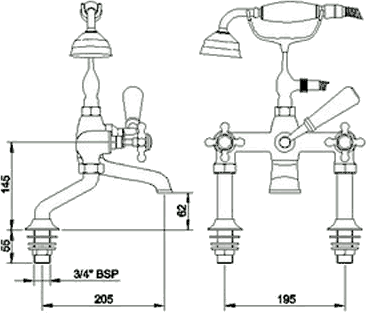 Additional image for Basin Faucets & Bath Shower Mixer Faucet Set (Free Shower Kit).