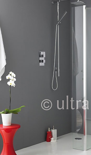 Additional image for Glass Shower Screen & Brackets (250x2000mm).