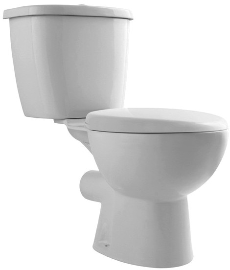 Additional image for Modern Toilet With Push Flush Cistern & Seat.