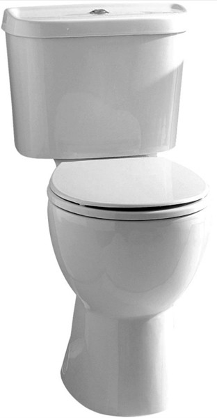 Additional image for Raised Toilet With Push Flush Cistern & Seat.
