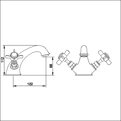 Additional image for Mono Basin Mixer + free Pop-up Waste (Chrome)