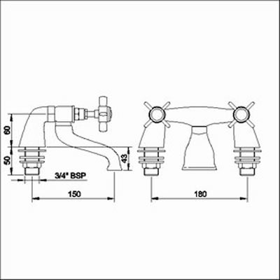 Additional image for Bath filler (Gold, Special Order)