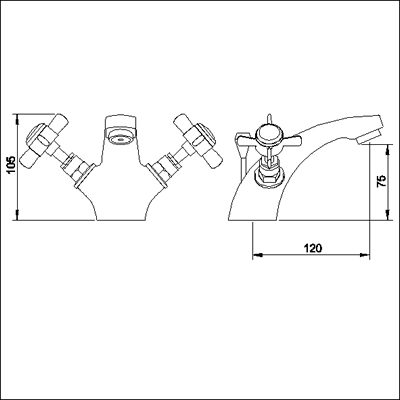 Additional image for Mono Basin Mixer + free Pop-up Waste (Gold)