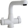 Astracast Contemporary Targa kitchen mixer faucet. Opal white color.