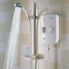 Bristan Electric Showers 8.5Kw Evo Electric Shower With Riser Rail Kit In White.