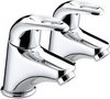 Bristan Java Basin Faucets (Pair, Chrome).