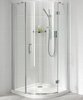 Bristan Java 800mm Quadrant Shower Enclosure With Hinged Door (Silver).