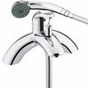 Bristan Java Single Lever Bath Shower Mixer Faucet With Shower Kit (Chrome).
