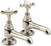 Bristan 1901 Basin Faucets, Gold Plated.