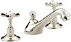 Bristan 1901 Three Hole Basin Mixer Faucet & Pop Up Waste, Gold Plated.