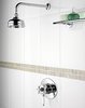 Bristan 1901 Traditional Thermostatic Shower Valve And Shower Head, Chrome.