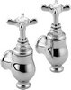 Bristan 1901 Globe Bath Faucets, Chrome Plated.