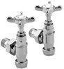 Bristan 1901 Radiator Valves, Chrome Plated.