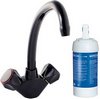 Deva Profile Kitchen Faucet & Brita On Line Filter Kit (Mocca Brown).