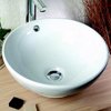 Lecico Bowls Round Free-Standing Bowl with no faucet holes. 420x420x173mm