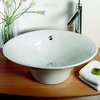 Lecico Bowls Fluted Free-Standing Bowl with no faucet holes. 610x375x170mm