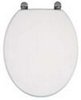 Woodlands Toilet Seat with chrome hinges (Gloss White)