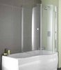Aquarius Versilla Complete Shower Bath (Right Hand).  1500x900mm.