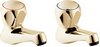 Deva Profile Basin Faucets (Gold, Pair).