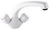 Deva Profile Dual Flow Kitchen Faucet With Swivel Spout (White)