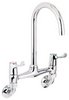 Deva Lever Action 3" Lever Bridge Sink Faucet, Wall Mounted.