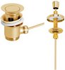 Deva Wastes 1 1/4" Lever Operated Basin Waste (Slotted, Gold).