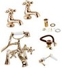 Deva Regency Bath Faucet Pack 2 (Gold).