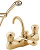 Deva Senate Bath Shower Mixer Faucet With Shower Kit (Gold).