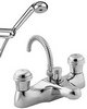 Deva Senate Bath Shower Mixer Faucet With Shower Kit (Chrome).