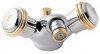 Deva Senate Mono Bidet Mixer Faucet With Pop Up Waste (Chrome And Gold).