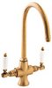 Deva Georgian Georgian Kitchen Sink Mixer with Swivel Spout (Bronze)