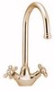 Deva Classic Venetian Monoblock Sink Mixer with Swivel Spout (Gold)