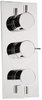 Deva TMV2 1/2" Triple Concealed Thermostatic Shower Valve (Chrome).