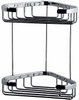Geesa Standard Corner Double Bottle Holder 175x175mm (Chrome)