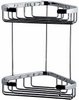 Geesa Standard Corner Double Bottle Holder 175x175mm (Chrome)