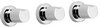 Vado Ixus Wall Mounted Concealed 5 Hole Bath Shower Mixer Only.