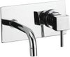 Vado Mix2 Wall Mounted Single Lever Basin Mixer With Back Plate.