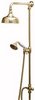 Vado Westbury Traditional rigid riser kit in gold with 6" head.