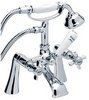 Hydra Eton Traditional Bath Shower Mixer Faucet With Shower Kit (Chrome).
