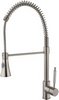 Hydra Sophie Kitchen Faucet With Pull Out Spray Rinser (Brushed Steel).