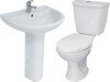 Hydra 4 Piece Bathroom Suite With Toilet & Basin (1 Faucet Hole).