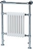 Hydra Victoria traditional restroom radiator and towel rail (chrome). 584x945mm.